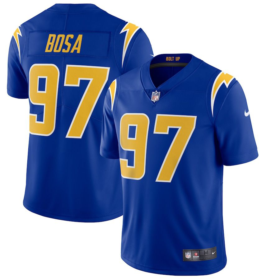 Men Los Angeles Chargers #97 Joey Bosa Nike Royal 2nd Alternate Vapor Limited NFL Jersey->customized nfl jersey->Custom Jersey